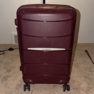 Samsonite Maroon Carry on Spinner Luggage